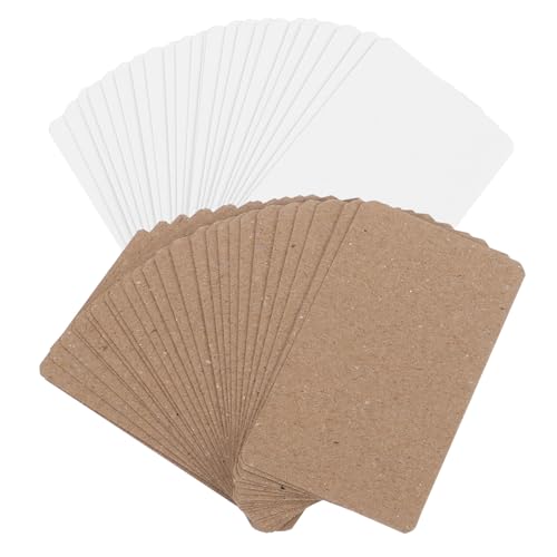 GARIOUANS 400 Stück Blanko Postkarten Kraftpapier Weißkarton DIY Graffiti Karten zum Bemalen Leere Karten zum Beschriften für Einladungen Lernkarten Postkarten für Schule Zuhause von GARIOUANS
