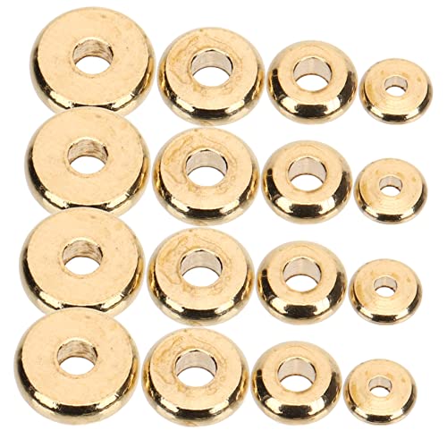 GARIOUANS 400 Stück Flache Metallperlen Spacer Beads für DIY Schmuckherstellung Leichte Langlebige Bastelperlen für Ohrringe Armbänder Halsketten Vielseitige Schmuckzubehör GARIOUANS 400 Stück Flache Metallperlen Spacer Beads für DIY Schmuckherstellung Leichte Langlebige Bastelperlen für Ohrringe Armbänder Halsketten Vielseitige Schmuckzubehör von GARIOUANS