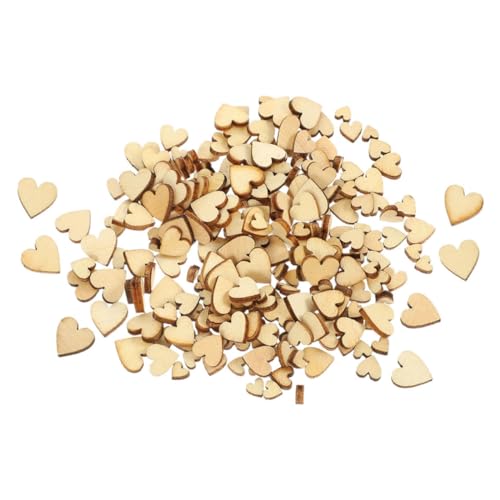 GARIOUANS 400 Stück Teiliges Herz Holzdeko aus Langlebigem Holz zum Basteln DIY Handwerk Hochzeit Tischdeko und Kreative Herzverzierungen von GARIOUANS