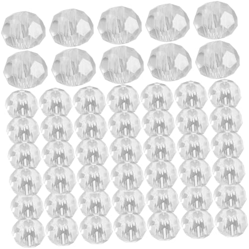 GARIOUANS 400 Stück Transparent Facettierte Schmuckperlen Ab Farbige Flache Glasperlen Für Armbänder Halsketten Diy Bastelperlen Zubehör von GARIOUANS