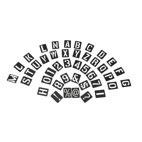 GARIOUANS 41 Stück Teiliges Stencil aus Langlebigem Wiederverwendbare Buchstaben Zahlen schablonen für Malerei Zeichenvorlagen Waschbar für Wandmalerei DIY und Beschriftungen GARIOUANS 41 Stück Teiliges Stencil aus Langlebigem Wiederverwendbare Buchstaben Zahlen schablonen für Malerei Zeichenvorlagen Waschbar für Wandmalerei DIY und Beschriftungen von GARIOUANS