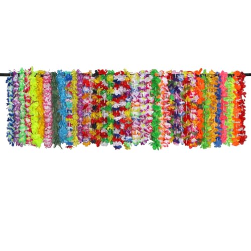 GARIOUANS 42 Stück Hawaiian Blumenkranz Set Bunte Luau Girlanden für Strandpartys Geburtstagsfeiern und Dekorationen Tropische Hawaii Neklace und Kostümzubehör GARIOUANS 42 Stück Hawaiian Blumenkranz Set Bunte Luau Girlanden für Strandpartys Geburtstagsfeiern und Dekorationen Tropische Hawaii Neklace und Kostümzubehör von GARIOUANS