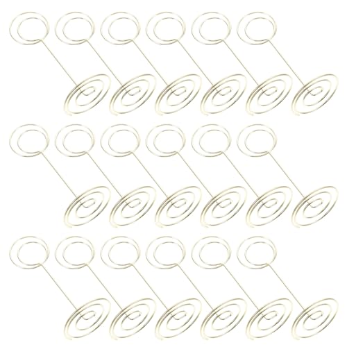 GARIOUANS 45 Stück Notizordner Mini-Notizenhalter Halter für Hochzeitsnotizen Memohalter aus Metalldraht Desktop-Schilderhalter Tischkartenhalter Mini-Namenskartenhalter Eisendraht Golden GARIOUANS 45 Stück Notizordner Mini-Notizenhalter Halter für Hochzeitsnotizen Memohalter aus Metalldraht Desktop-Schilderhalter Tischkartenhalter Mini-Namenskartenhalter Eisendraht Golden von GARIOUANS