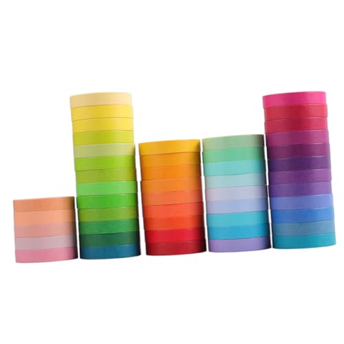 GARIOUANS 48 Rollen Regenbogen Washi Tapes Klebeband DIY Bastelband Scrapbooking Tagebuch Dekoration Kreativitätsfördernd Geschenkverpackung GARIOUANS 48 Rollen Regenbogen Washi Tapes Klebeband DIY Bastelband Scrapbooking Tagebuch Dekoration Kreativitätsfördernd Geschenkverpackung von GARIOUANS