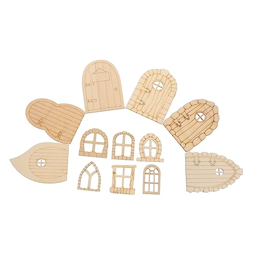 GARIOUANS 48 Stück Teiliges Unbemalte Holz Feen Gartentüren für Diy Bastelprojekte Langlebige Natürliche Holzmaterialien für Kreative Kinderbeschäftigung und Fantasiewelten GARIOUANS 48 Stück Teiliges Unbemalte Holz Feen Gartentüren für Diy Bastelprojekte Langlebige Natürliche Holzmaterialien für Kreative Kinderbeschäftigung und Fantasiewelten von GARIOUANS