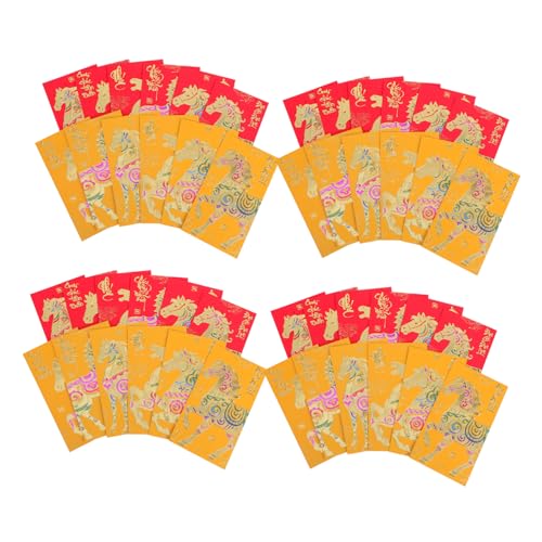 GARIOUANS 48 Stück Teiliges Vietnamesischer Lunar Year Rotumschläge Jahr Des Pferdes mit Lebendigem Druck Kreatives Neujahrs-hongbao für Frühlingsfest Hochzeit Geburtstag Tet-feier GARIOUANS 48 Stück Teiliges Vietnamesischer Lunar Year Rotumschläge Jahr Des Pferdes mit Lebendigem Druck Kreatives Neujahrs-hongbao für Frühlingsfest Hochzeit Geburtstag Tet-feier von GARIOUANS
