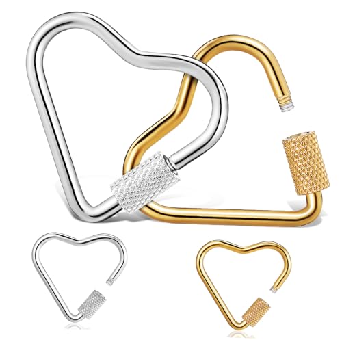 GARIOUANS 4Stücke Herz Karabiner Robuste Metallklammern für Schlüsselanhänger DIY Schmuckherstellung Handtaschen und Gürtel Einfache Anwendung Langlebig und Vielseitig GARIOUANS 4Stücke Herz Karabiner Robuste Metallklammern für Schlüsselanhänger DIY Schmuckherstellung Handtaschen und Gürtel Einfache Anwendung Langlebig und Vielseitig von GARIOUANS