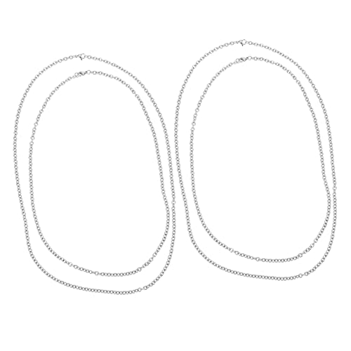 GARIOUANS 4Stücke Titanstahl Kette DIY Schmuckherstellung Kettenglieder für Individuellen Schmuck Hochwertiges Handwerksmaterial von GARIOUANS