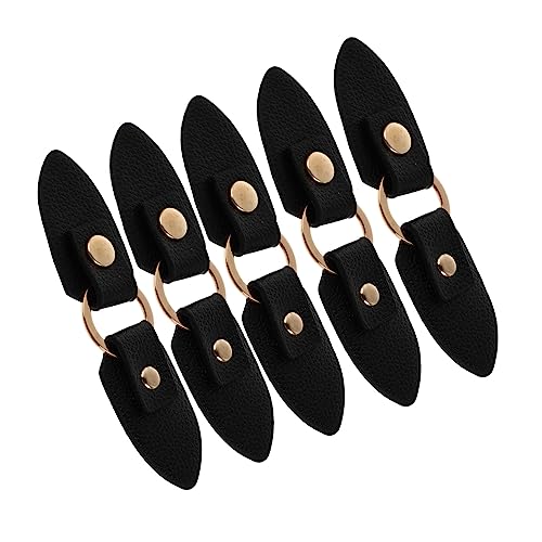 GARIOUANS 5 Paare Duffle Coat Knebelknöpfe PU Material Langlebige Verschlüsse für Jacken DIY Knöpfe Geeignet für Mäntel und Bastelprojekte von GARIOUANS