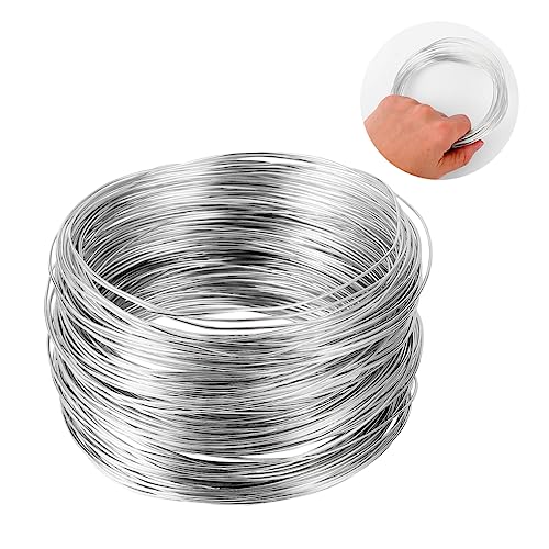 GARIOUANS 5 Rollen Aluminiumdraht À Flexibler DIY Basteldraht für Schmuckherstellung Bastelarbeiten und Bonsai Gestaltung Silberfarben Langlebig und Vielseitig Einsetzbar von GARIOUANS