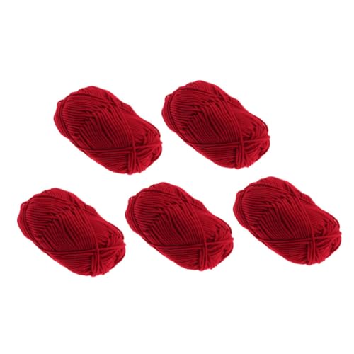 GARIOUANS 5 Rollen Baumwollgarn zum Stricken und Häkeln Fädige Handgefertigte Hautfreundliche Garn für DIY Kleidung Decken Accessoires Langlebiges und Weiches Material Vielseitig Verwendbar GARIOUANS 5 Rollen Baumwollgarn zum Stricken und Häkeln Fädige Handgefertigte Hautfreundliche Garn für DIY Kleidung Decken Accessoires Langlebiges und Weiches Material Vielseitig Verwendbar von GARIOUANS