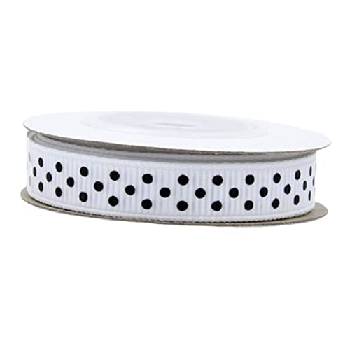 GARIOUANS 5 Rollen Gepunktetem Dekorationsband À Yards Geschenkband für DIY Projekte Hochzeiten Partys und Bastelarbeiten Weiß von GARIOUANS