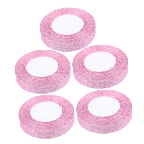 GARIOUANS 5 Rollen Glitter Geschenkband in Verschleißfestes und Dekorationsband für DIY Bastelprojekte Geschenkverpackung Festliche Dekoration GARIOUANS 5 Rollen Glitter Geschenkband in Verschleißfestes und Dekorationsband für DIY Bastelprojekte Geschenkverpackung Festliche Dekoration von GARIOUANS