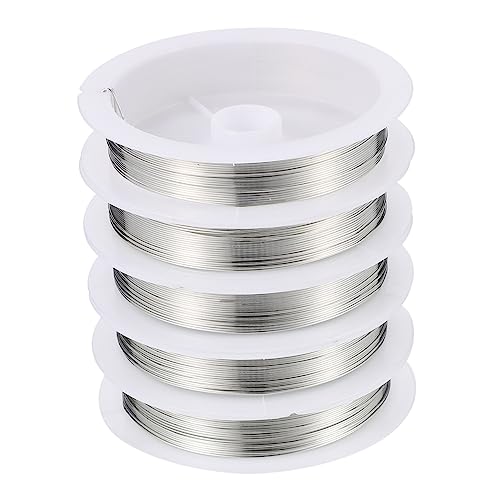 GARIOUANS 5 Rollen Kupferdraht zum Basteln Flexiblem Schmuckdraht für Diy Projekte Modellbau und Schmuckherstellung für Bastelideen und Dekorationen von GARIOUANS