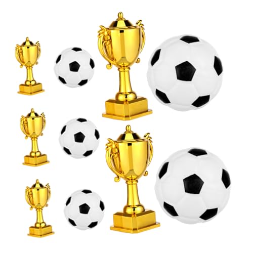 GARIOUANS 5 Sätze Mini Pokale Fußball Trophäen in Gold Kunststoff Fußball Mini Trophy Cup Cake Topper Sportliche Kindergeburtstag Dekoration und Sportmotto GARIOUANS 5 Sätze Mini Pokale Fußball Trophäen in Gold Kunststoff Fußball Mini Trophy Cup Cake Topper Sportliche Kindergeburtstag Dekoration und Sportmotto von GARIOUANS