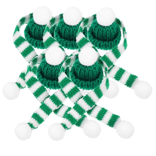 GARIOUANS 5 Sätze Mini Weinflaschen Mützen und Wollschals Weihnachtsdekoration Flaschenhüllen aus Weichem Garn für Festliche Tischdekoration und Gemütliche Atmosphäre GARIOUANS 5 Sätze Mini Weinflaschen Mützen und Wollschals Weihnachtsdekoration Flaschenhüllen aus Weichem Garn für Festliche Tischdekoration und Gemütliche Atmosphäre von GARIOUANS