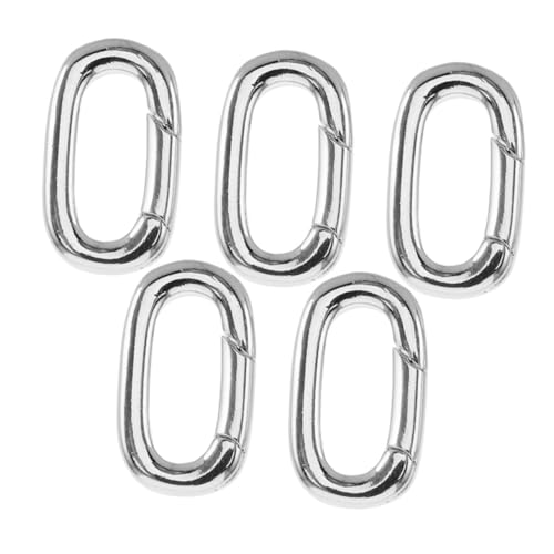 GARIOUANS 5 Stück Ovale Schmuckkarabiner aus Kupfer Vergoldet Federbelastete Verbinder für Halsketten Armbänder Anhänger Vielseitig für Diy Schmuckherstellung und Bastelzubehör GARIOUANS 5 Stück Ovale Schmuckkarabiner aus Kupfer Vergoldet Federbelastete Verbinder für Halsketten Armbänder Anhänger Vielseitig für Diy Schmuckherstellung und Bastelzubehör von GARIOUANS