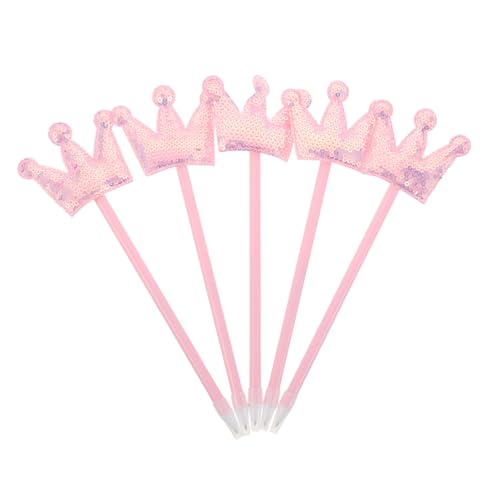 GARIOUANS 5 Stück Pinke Glitzer-kugelschreiber mit Kronen-design Handlich und Leicht Glatte Schreibleistung für Schule Büro Halloween-partys und Kreative Schreibanforderungen GARIOUANS 5 Stück Pinke Glitzer-kugelschreiber mit Kronen-design Handlich und Leicht Glatte Schreibleistung für Schule Büro Halloween-partys und Kreative Schreibanforderungen von GARIOUANS