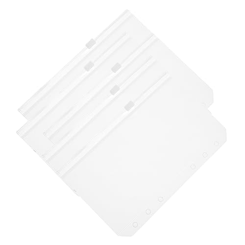 GARIOUANS 5 Stück Reißverschluss Ordner Taschen Transparente Dokumentenaufbewahrung Bindertaschen aus Hochwertigem für Notizen und Karten GARIOUANS 5 Stück Reißverschluss Ordner Taschen Transparente Dokumentenaufbewahrung Bindertaschen aus Hochwertigem für Notizen und Karten von GARIOUANS