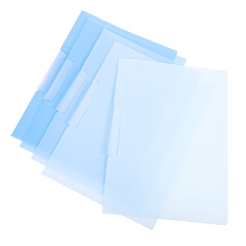 GARIOUANS 5 Stück Rotierende Seitenöffnende Aktenordner Blau Kunststoff PP Material Großes Fassungsvermögen Vielseitige Dokumentenmappe Für Büro Schule Zuhause GARIOUANS 5 Stück Rotierende Seitenöffnende Aktenordner Blau Kunststoff PP Material Großes Fassungsvermögen Vielseitige Dokumentenmappe Für Büro Schule Zuhause von GARIOUANS