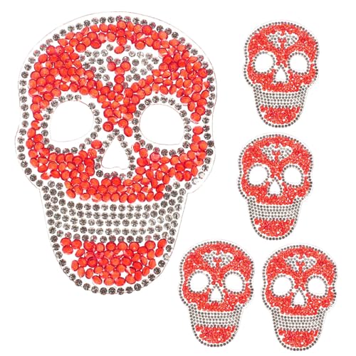 GARIOUANS 5 Stück Schädel Aufnäher zum Aufbügeln und Annähen Bestickte Patches für Jacken Kleidung Rucksäcke und DIY Dekoration Rote Strass Applikationen für Kreative Handarbeiten GARIOUANS 5 Stück Schädel Aufnäher zum Aufbügeln und Annähen Bestickte Patches für Jacken Kleidung Rucksäcke und DIY Dekoration Rote Strass Applikationen für Kreative Handarbeiten von GARIOUANS