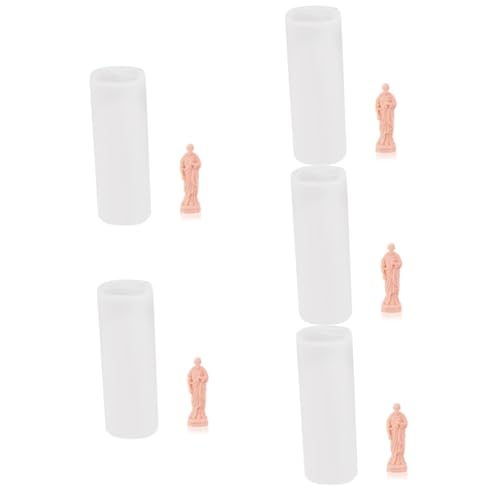 GARIOUANS 5 Stück Silikonform Jesus Kerzenform Diy Kerzengießform Flexibel Langlebig für Wachs Epoxidharz Handgemachte Duftkerzen Basteln Kleine Leichte Form für Heimdekoration von GARIOUANS