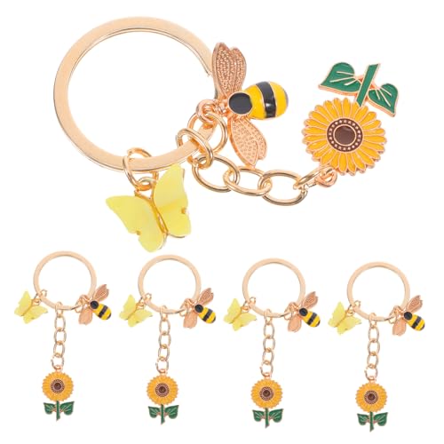 GARIOUANS 5 Stück Sonnenblumenschlüsselring Charms Anhänger Frühlingsdeko Schlüsselanhänger Frühlingsfeiermarkets Bienenmotivzubehör Zauberer Bienenreihe Handtaschenzubehör Zinklegierung GARIOUANS 5 Stück Sonnenblumenschlüsselring Charms Anhänger Frühlingsdeko Schlüsselanhänger Frühlingsfeiermarkets Bienenmotivzubehör Zauberer Bienenreihe Handtaschenzubehör Zinklegierung von GARIOUANS