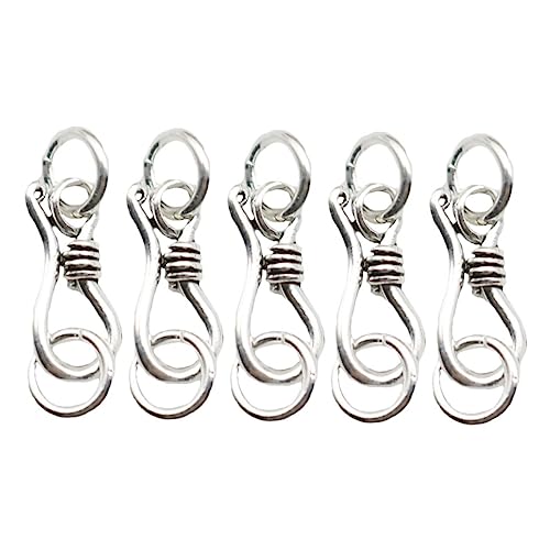 GARIOUANS 5 Stück Sterling Silber S Karabiner Verschluss Teiliges Kleine Schmuckverbinder für Halsketten Armbänder Bleifrei Langlebig Sicher für DIY Schmuckherstellung und Handgefertigte GARIOUANS 5 Stück Sterling Silber S Karabiner Verschluss Teiliges Kleine Schmuckverbinder für Halsketten Armbänder Bleifrei Langlebig Sicher für DIY Schmuckherstellung und Handgefertigte von GARIOUANS