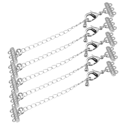 GARIOUANS 5 Stück Stylische Teiliges DIY Verlängerungsketten für Schmuckherstellung Praktische Kettenverschlüsse für Armbänder und Vielseitige und Langlebige Handarbeitszubehör GARIOUANS 5 Stück Stylische Teiliges DIY Verlängerungsketten für Schmuckherstellung Praktische Kettenverschlüsse für Armbänder und Vielseitige und Langlebige Handarbeitszubehör von GARIOUANS