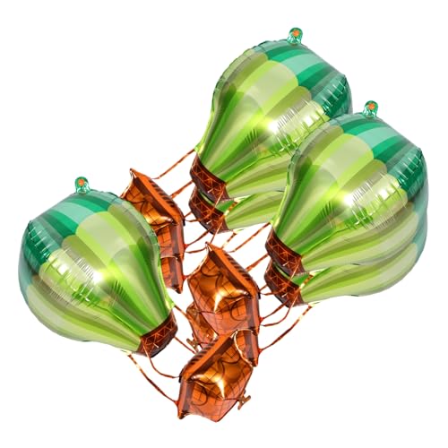 GARIOUANS 5stücke Heißluftballon Dekoration Für Babyparty Folienballons Zum Geburtstag Aluminiumfolienballons Ballondekor Für Feiern Dekorativer Ballon Für Tischdekoration von GARIOUANS