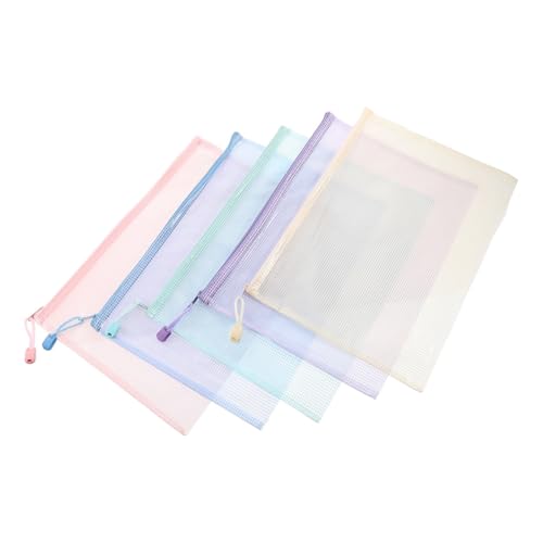 GARIOUANS 5 Stück Teiliges Bunte Mesh zipper taschen Dokumentenaufbewahrung Reißfest Wasserabweisend Vielseitig für Büro Lehrer und Reisen GARIOUANS 5 Stück Teiliges Bunte Mesh zipper taschen Dokumentenaufbewahrung Reißfest Wasserabweisend Vielseitig für Büro Lehrer und Reisen von GARIOUANS