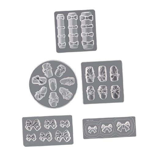 GARIOUANS 5 Stück Teiliges DIY Silikon Nageldesign Form Langlebige Kreative Nagelkunst Gießformen Geruchsfreie Praktische Maniküre Schablonen für Gelnägel und Nagellackgestaltung GARIOUANS 5 Stück Teiliges DIY Silikon Nageldesign Form Langlebige Kreative Nagelkunst Gießformen Geruchsfreie Praktische Maniküre Schablonen für Gelnägel und Nagellackgestaltung von GARIOUANS