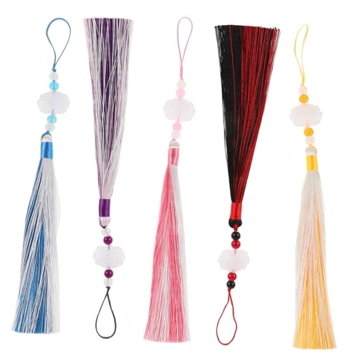 GARIOUANS 5 Stück Teiliges Hanfu Lotus Waist Tassel Anhänger Ethnisches Ornament Traditionelles Chinesisches Design Vielseitig Kombinierbar für Hanfu Kleidung Zubehör von GARIOUANS