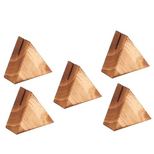 GARIOUANS 5 Stück Teiliges Holzständer für Namenskarten und Tischkarten Dreieckige Stabile Kartenhalter aus Massivem Holz Vielseitiger Memohalter für Büro Hochzeit Partydekoration GARIOUANS 5 Stück Teiliges Holzständer für Namenskarten und Tischkarten Dreieckige Stabile Kartenhalter aus Massivem Holz Vielseitiger Memohalter für Büro Hochzeit Partydekoration von GARIOUANS