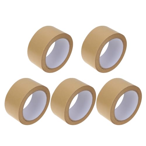 GARIOUANS 5 Stück Teiliges Kraftpapier Klebeband DIY Verpackungsband Wasserabweisend Abriebfest für Geschenkverpackung Dekoration Bastelarbeiten Stark Haftend GARIOUANS 5 Stück Teiliges Kraftpapier Klebeband DIY Verpackungsband Wasserabweisend Abriebfest für Geschenkverpackung Dekoration Bastelarbeiten Stark Haftend von GARIOUANS