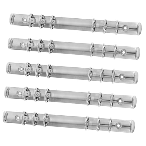 GARIOUANS 5 Stück Teiliges Metall Ringmechanik Ringbuch Mechanismus Ersatz für DIY Notizbuch Binder Organizer Büro Schule Zuhause von GARIOUANS