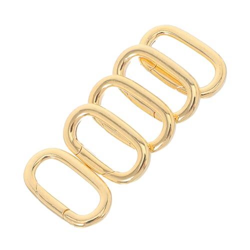 GARIOUANS 5 Stück Teiliges Ovaler Karabinerhaken aus Kupfer Schmuckverbinder für Halsketten Armbänder und Anhänger Sicherer Verschluss Leicht für Diy Schmuckprojekte GARIOUANS 5 Stück Teiliges Ovaler Karabinerhaken aus Kupfer Schmuckverbinder für Halsketten Armbänder und Anhänger Sicherer Verschluss Leicht für Diy Schmuckprojekte von GARIOUANS