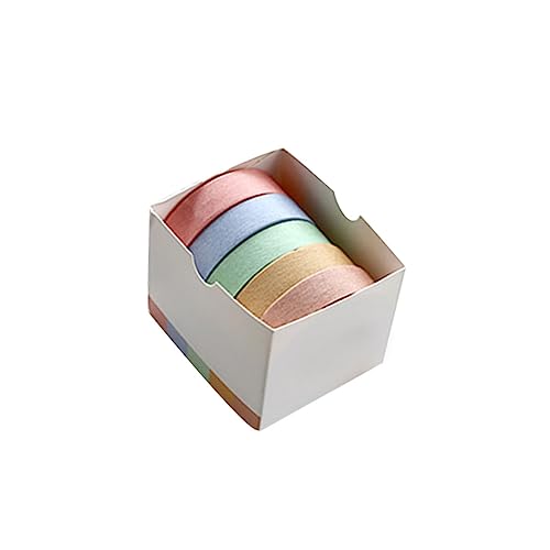 GARIOUANS 5 Stück Teiliges Washi Tape Buntes Papier Klebeband DIY Bastelband Geschenkverpackung Umweltfreundlich Leicht Ablösbar für Fotoalben Journale Wanddekoration von GARIOUANS