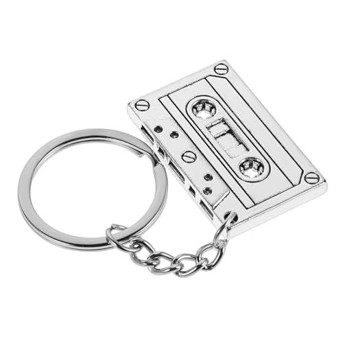 GARIOUANS 5 Stück Vintage Schlüsselanhänger Teilig Retro Kassettenband Anhänger aus Langlebigem Legierungsmetall Vielseitiger Schmuck und Charms für Mädchen und Jahre Party Accessoires von GARIOUANS