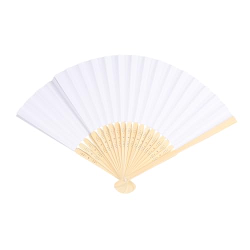 GARIOUANS 5 Stück Weiße Faltbare Handfächer Chinesische Blanko Fächer zum Bemalen DIY Kinderparty Traditionelle Papierfächer für Sommer Dekoration GARIOUANS 5 Stück Weiße Faltbare Handfächer Chinesische Blanko Fächer zum Bemalen DIY Kinderparty Traditionelle Papierfächer für Sommer Dekoration von GARIOUANS