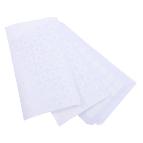 GARIOUANS 50 Blatt PVC Lochverstärker Aufkleber Selbstklebende Runde Klebelabels Langlebige Lochschutz Etiketten für Schnellhefter Papierordner Kalender Notizbücher und Rezeptbücher von GARIOUANS