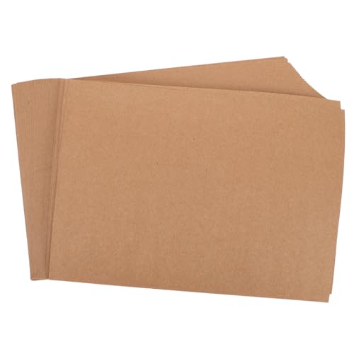 GARIOUANS 50 Stück Blanko Postkarten Aus Karton Zum Versenden Spanplattenkarton Flacher Karton Zum Versenden Malkarton Bastelkarton Kartonstreifen Bastelkarton Khaki Papier von GARIOUANS