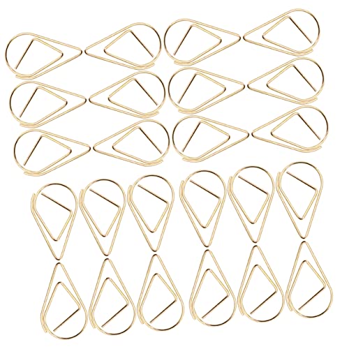 GARIOUANS 50 Stück Büroklammern aus Metall Kleine Kreative Papierclips für Schule Büro und Zuhause Bunte Mini Klammern für Dokumente und Fotos Gold GARIOUANS 50 Stück Büroklammern aus Metall Kleine Kreative Papierclips für Schule Büro und Zuhause Bunte Mini Klammern für Dokumente und Fotos Gold von GARIOUANS
