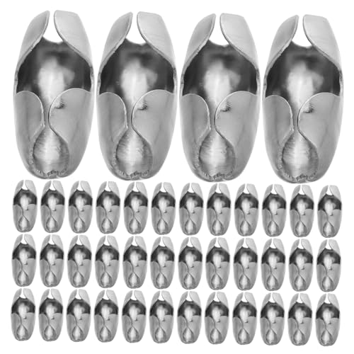 GARIOUANS 50 Stück Edelstahl Verbindungsschnalle Kugelkettenclip Ersatzperlenkettenclips Kugelkettenverbinder Für Rollos Kettenclips Zum Perlenschmuckzubehör Silber von GARIOUANS