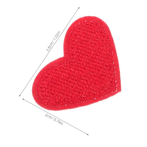 GARIOUANS 50 Stück Herzförmige Bestickte Bügel Näh-patches Robuste Applikationen zum Reparieren und Verzieren von Kleidung Jacken Rucksäcken Schuhen und Taschen von GARIOUANS