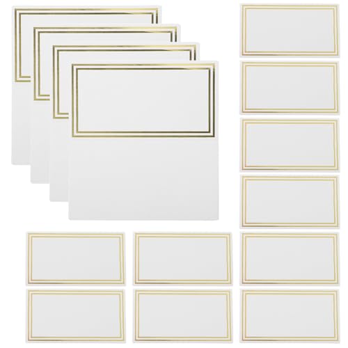 GARIOUANS 50 Stück Hochwertige Platzkarten für Hochzeiten und Feiern Faltbare Namenskarten mit Goldrand Tischdekoration für Geburtstags und Jubiläumsfeiern GARIOUANS 50 Stück Hochwertige Platzkarten für Hochzeiten und Feiern Faltbare Namenskarten mit Goldrand Tischdekoration für Geburtstags und Jubiläumsfeiern von GARIOUANS