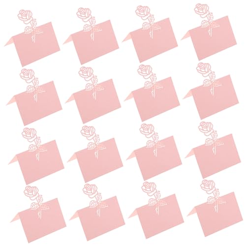 GARIOUANS 50 Stück Hochzeitsplatzkarten Rosa Blumen Muster Perlrosa Design Sitzkarten Namenskarten für Empfang Hochzeitstafel Tischdekoration GARIOUANS 50 Stück Hochzeitsplatzkarten Rosa Blumen Muster Perlrosa Design Sitzkarten Namenskarten für Empfang Hochzeitstafel Tischdekoration von GARIOUANS