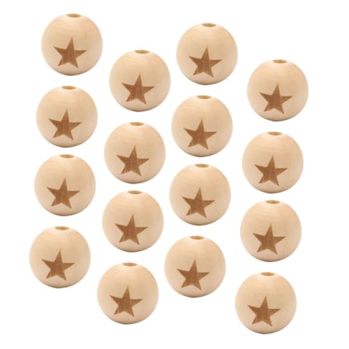 GARIOUANS 50 Stück Holzperlen mit Runde DIY Perlen für Schmuckherstellung Armband Halskette Basteln Natürliche Holzfarbe für Kinderhandwerk und Kreative Accessoires GARIOUANS 50 Stück Holzperlen mit Runde DIY Perlen für Schmuckherstellung Armband Halskette Basteln Natürliche Holzfarbe für Kinderhandwerk und Kreative Accessoires von GARIOUANS