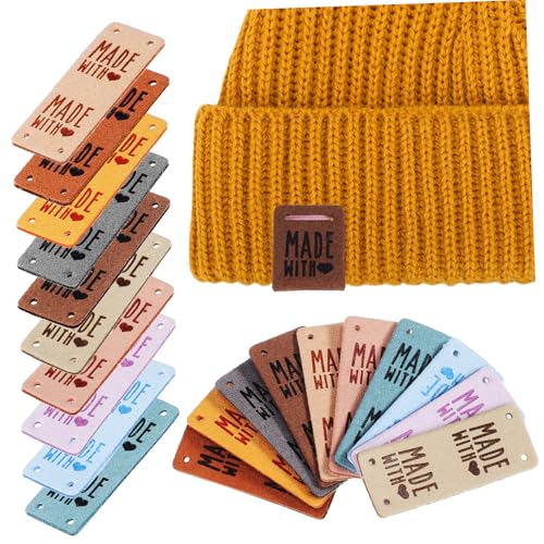 GARIOUANS 50 Stück PU Lederlabels zum Annähen Handmade Kleidungsetiketten in Farben Bestickte Strick und Häkel Labels Vielseitig für DIY Kleidung Mützen Taschen und Handarbeiten GARIOUANS 50 Stück PU Lederlabels zum Annähen Handmade Kleidungsetiketten in Farben Bestickte Strick und Häkel Labels Vielseitig für DIY Kleidung Mützen Taschen und Handarbeiten von GARIOUANS