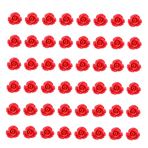 GARIOUANS 50 Stück Rote Rosen Lose Perlen DIY Schmuck Bastelperlen Für Armband Halskette Spacer Zubehör Handgefertigte Accessoires GARIOUANS 50 Stück Rote Rosen Lose Perlen DIY Schmuck Bastelperlen Für Armband Halskette Spacer Zubehör Handgefertigte Accessoires von GARIOUANS